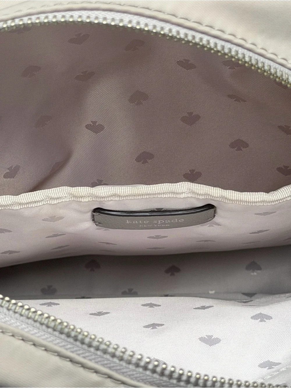 Kate Spade Light Gray Women's Backpack - Everyday Bag